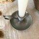 Tin thumb candle holder