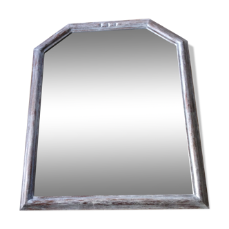 White beveled 81x68cm mirror