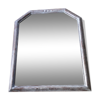 Miroir cérusé biseauté 81x68cm