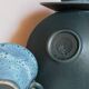 4 vintage fat lava ceramic cups