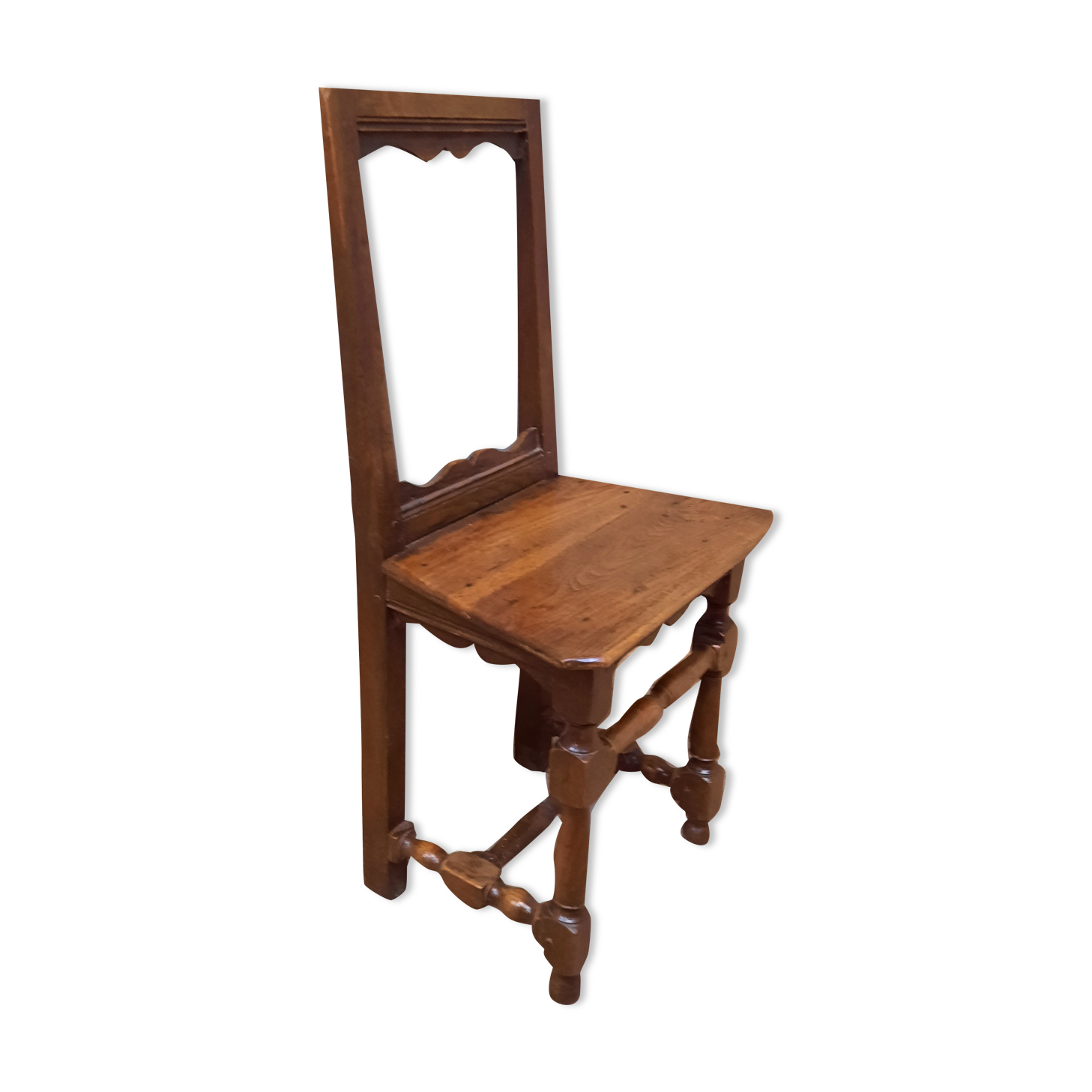 Solid wood stepladder chair