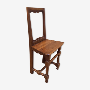 Solid wood stepladder chair