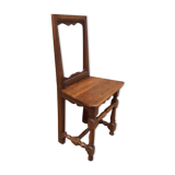 Chaise escabeau en bois massif