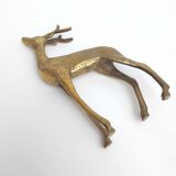 Golden brass deer