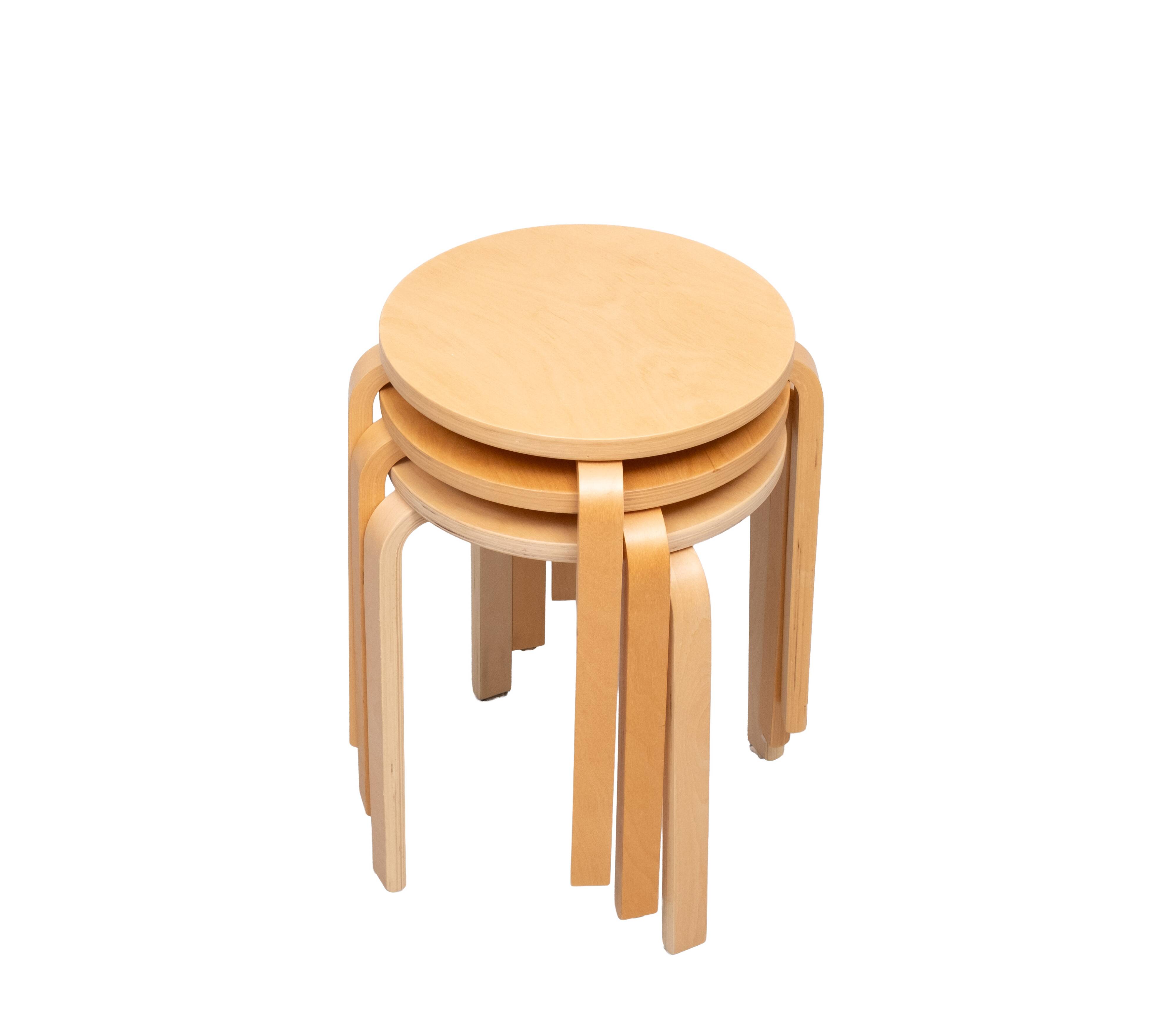 Tabourets Ikea Frosta ensemble de trois années 1980