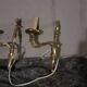 Lot of vintage gold-plated bronze suspensions and wall lights.