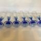 6 flûtes à champagne bleu cobalt Bormioli Rocco