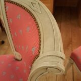 Pair of patinated Consulate-style chairs