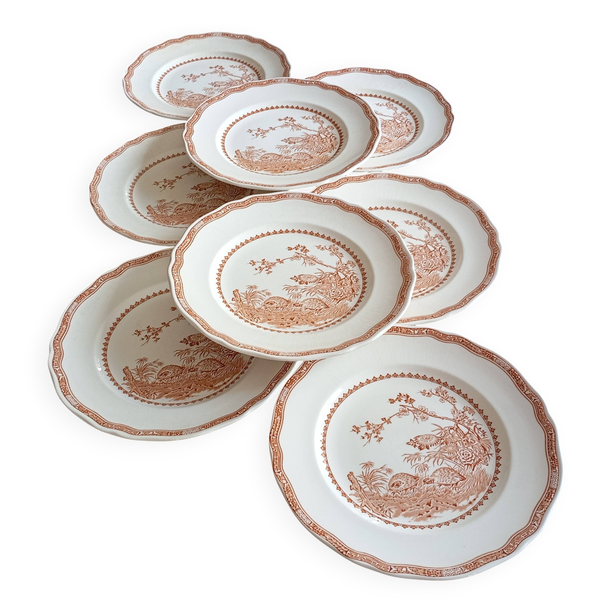 English flat plates by Furnivals "Quail"