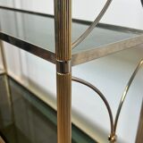 Neoclassical style silver-plated metal shelf attributed to the Jansen company