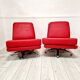 Breeze swivel chair pair in Mid-Century style by Cajus Maelum for Fjords.
