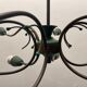 Italian Bronze Green Chandelier 1950’s