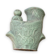 Ethnic anthropomorphic vase in patinated terracotta