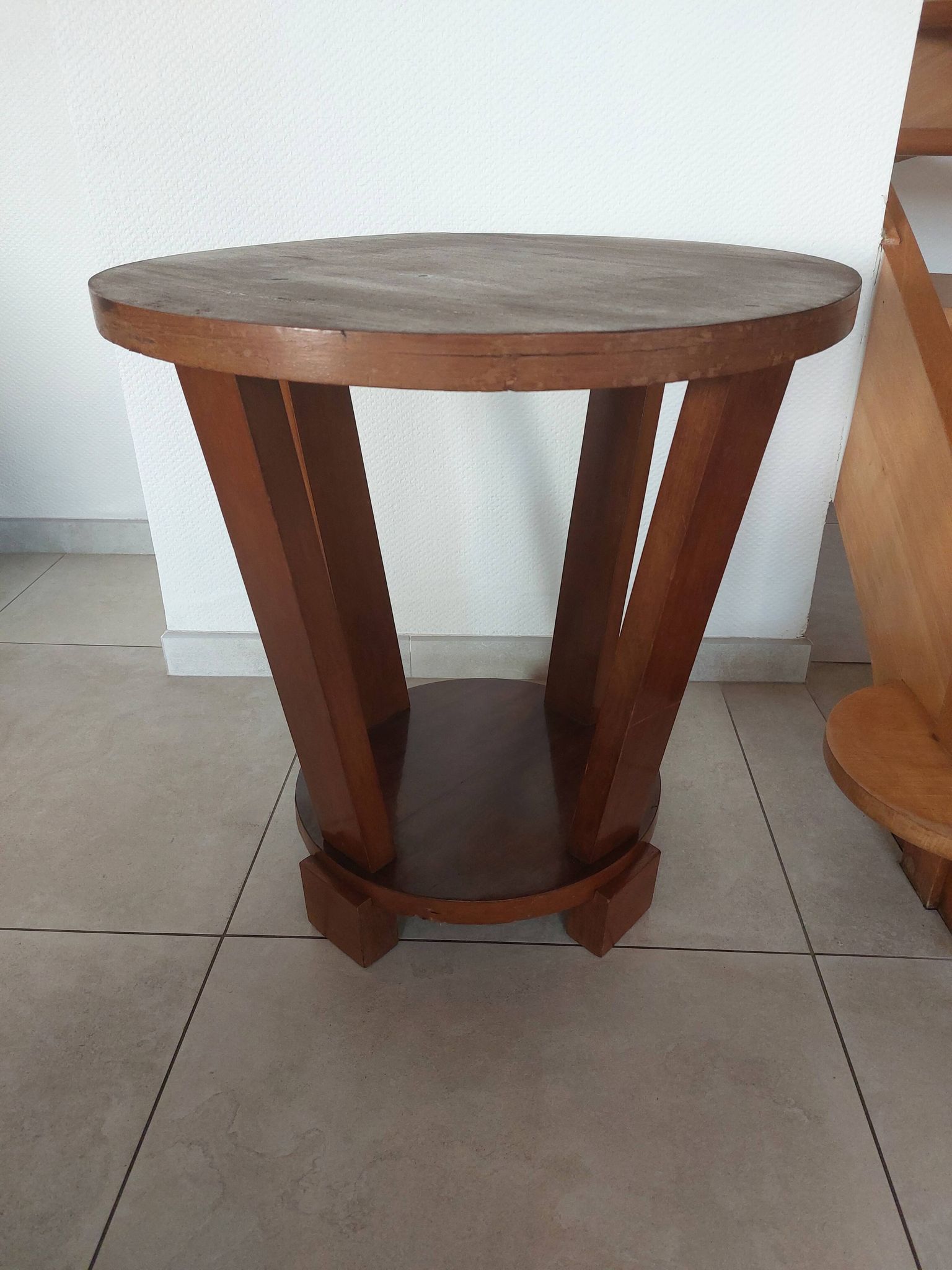 round Art Deco side table