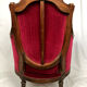Bergère de style louis xvi garnie de velours rouge sombre, début xixe