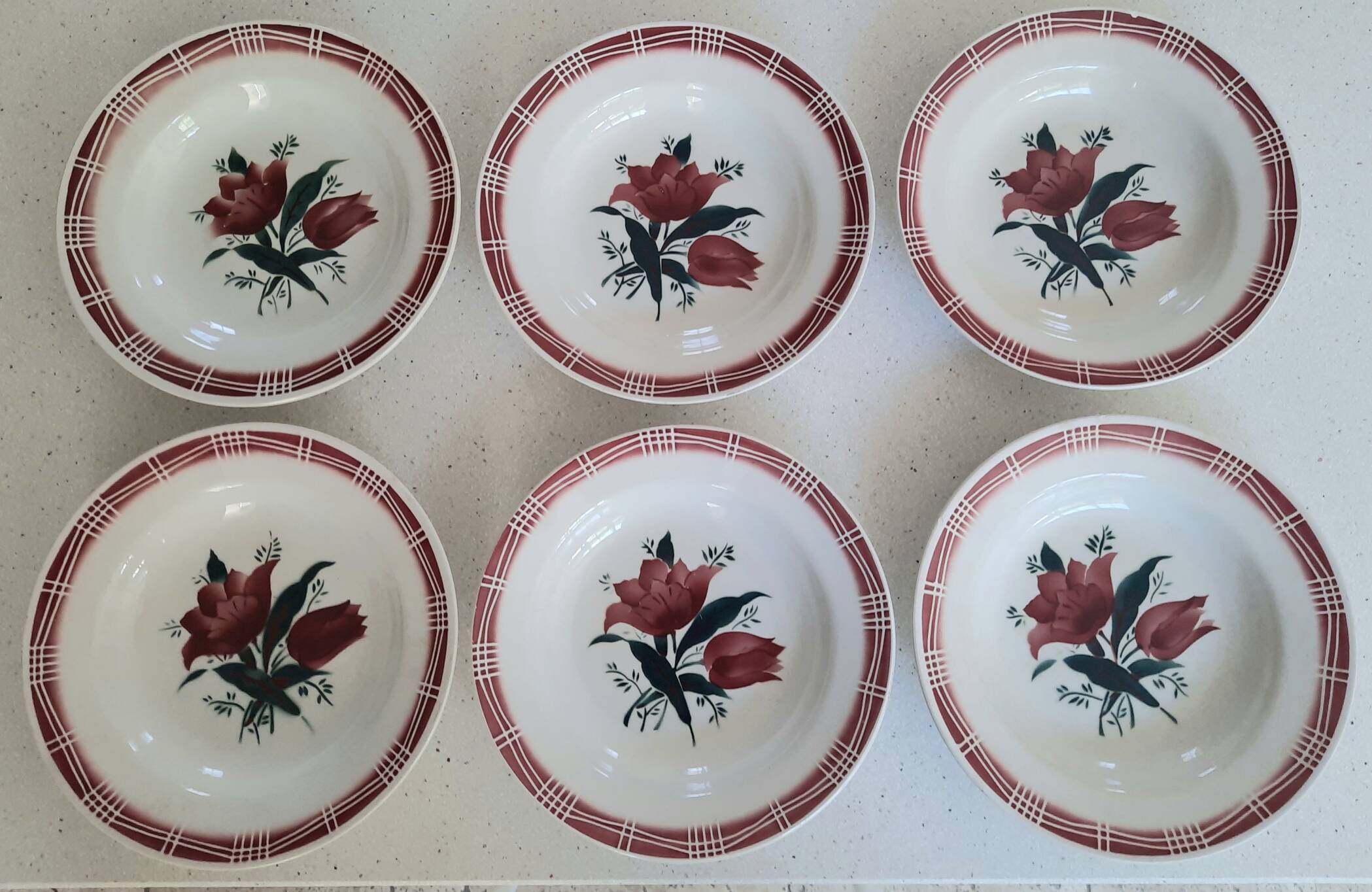 Vintage hollow plates