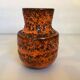Vase orange écume de mer fat lava