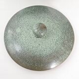 Lunetta Vallauris soup tureen and salad bowl in gilded ceramic, 1960