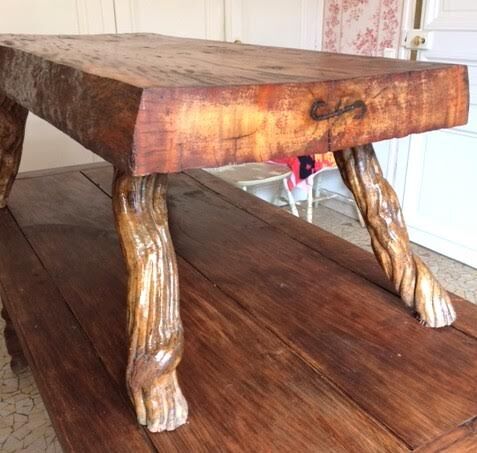 Tropical timber coffee table