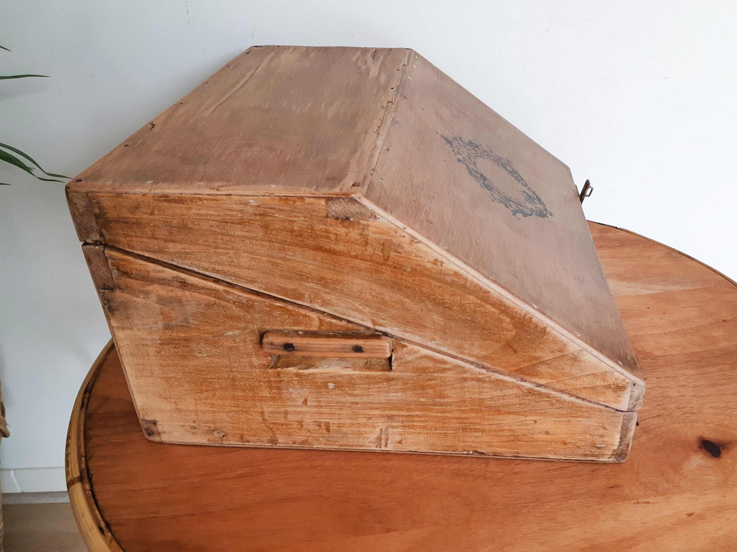 Old wooden box, treasure box