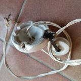 Supension vintage avec systeme céramique contrepoids électrique et griffe