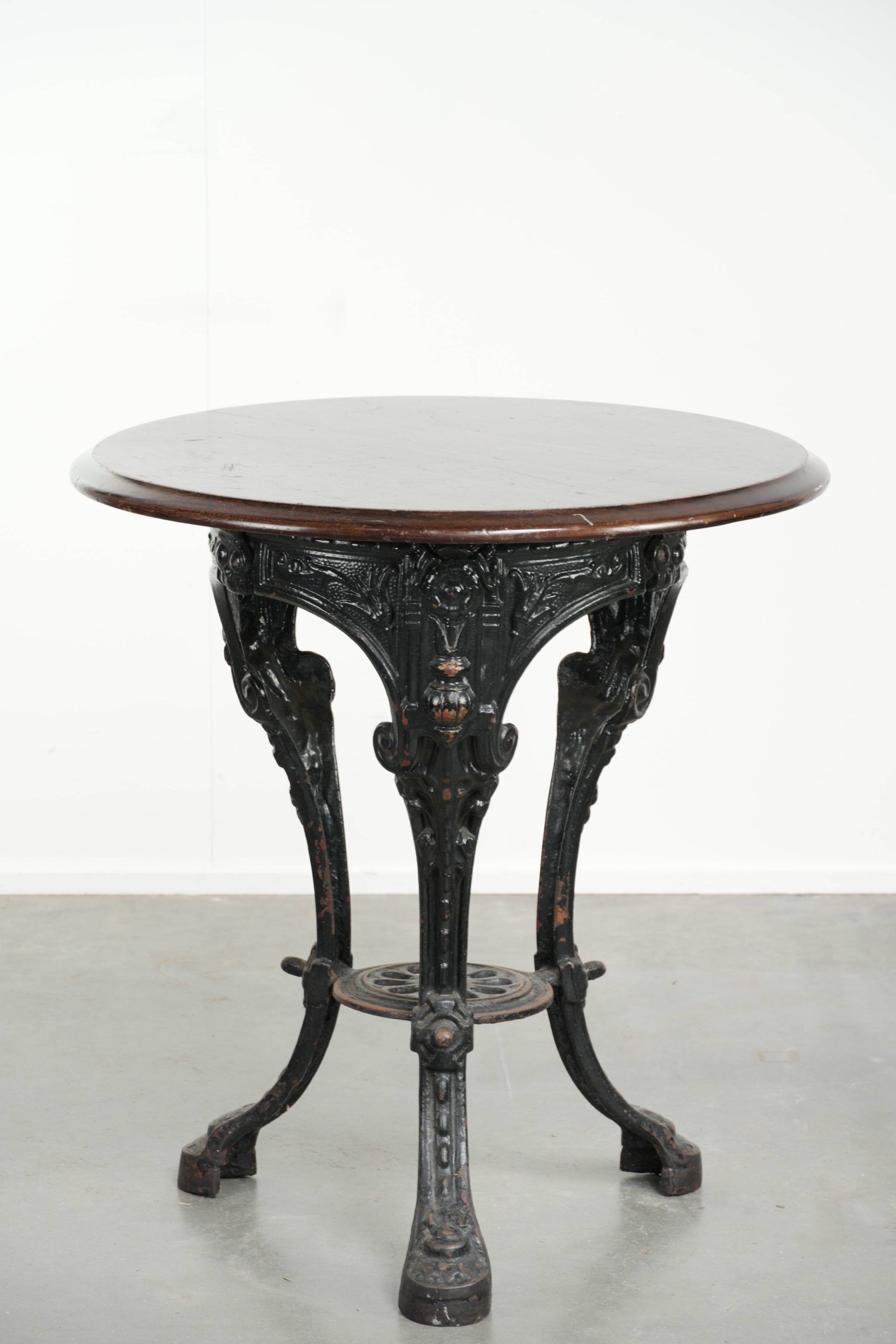 Antique English pub/bistro/side table from the 19th century