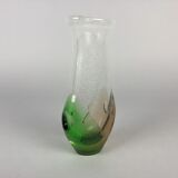 Glass vase designed by Frantisek Spinar for Skrdlovice glassworks, 1970's