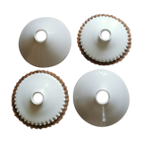 4 simple and serrated opaline shades