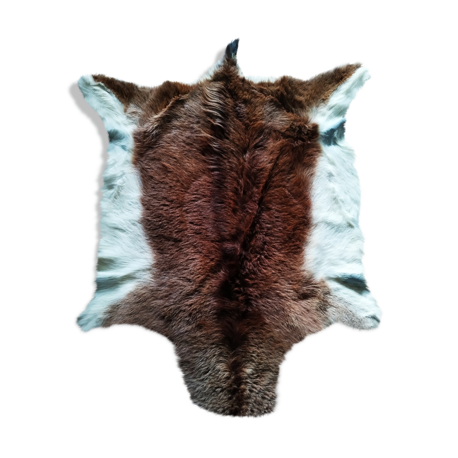 Goat skin carpet 114 X 90 cm