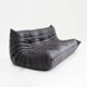 Canapé 3 places Togo Ligne Roset cuir marron par Michel Ducaroy pour Ligne Rose