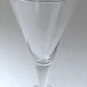 Suite of six colorless crystal champagne flutes