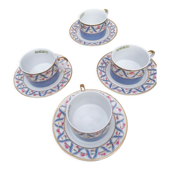 Set of 4 cups at the maguaud limited edition paris