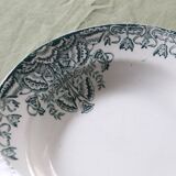 Lebacqz & M. Bouchard ironstone deep plate FLORAL model