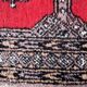Vintage carpet Uzbek Bukhara handmade 63cm x 103cm 1970s