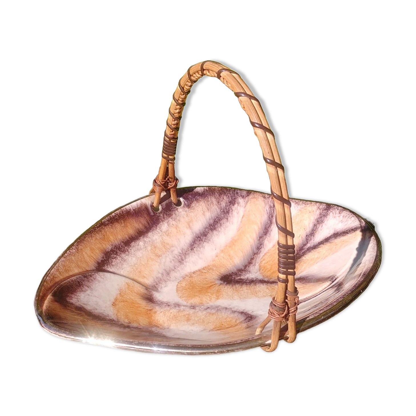 Cup/vacuum pocket glazed ceramic 60s West-Germany