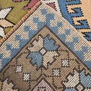 Mustard Pink Oriental Pattern Turkish Rug, 135x232Cm