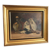 Still life painting with pheasant