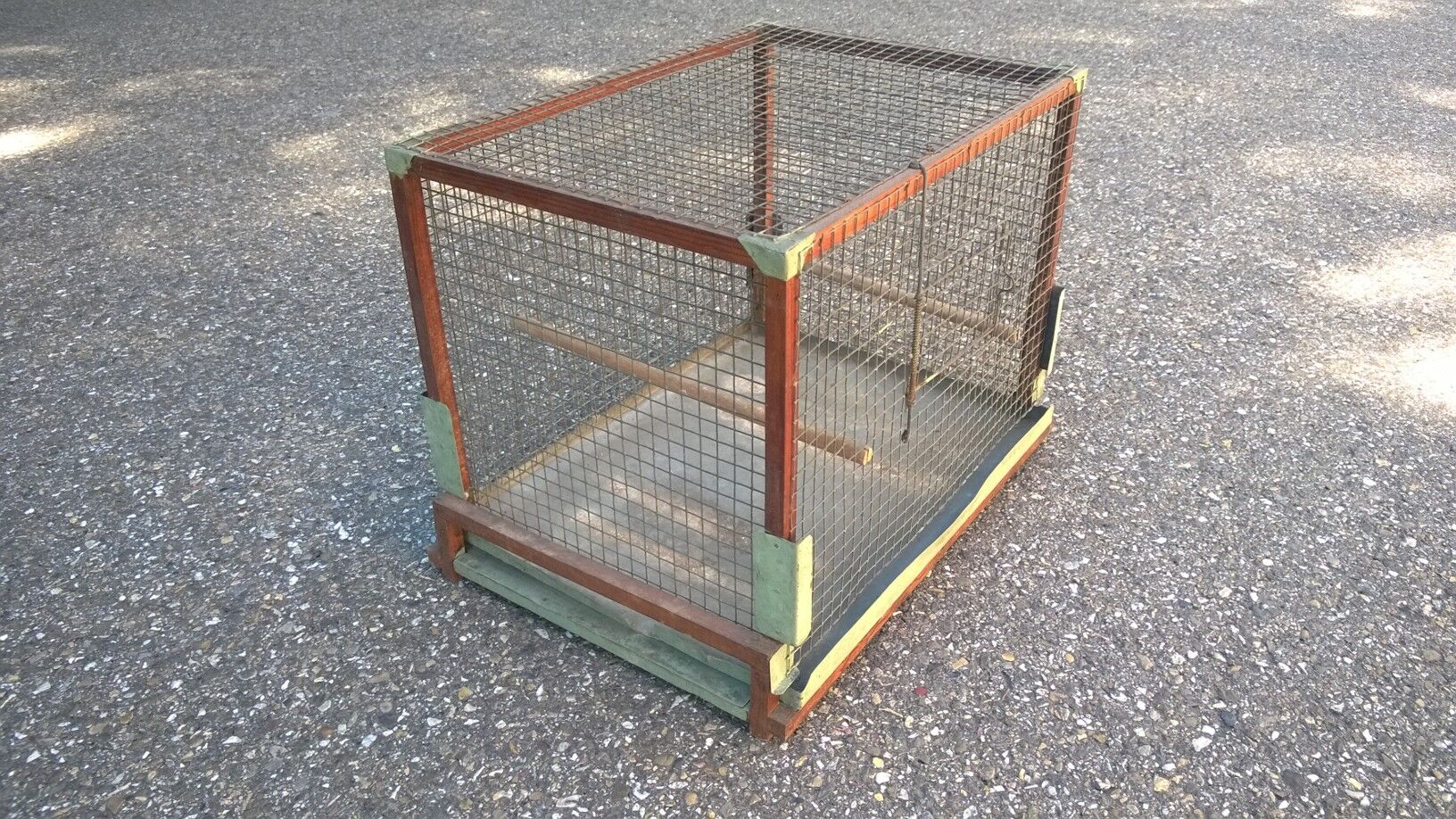 Old folk art bird cage