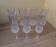 7 champagne flutes 11 cl "Lonchamp" Cristal d'Arques Vintage