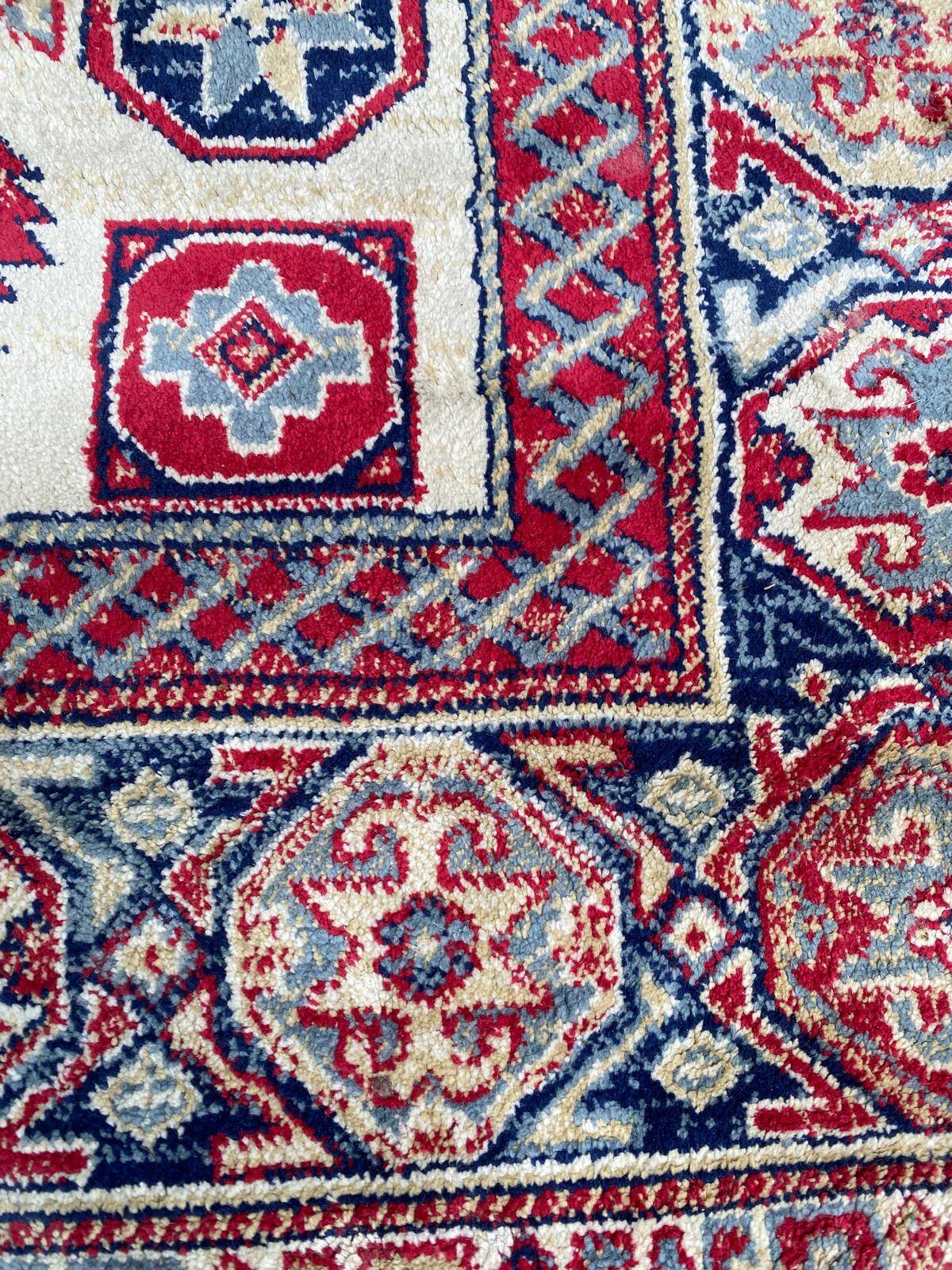 Persian braided rug Istanbul collection 120x170 burgundy ivory