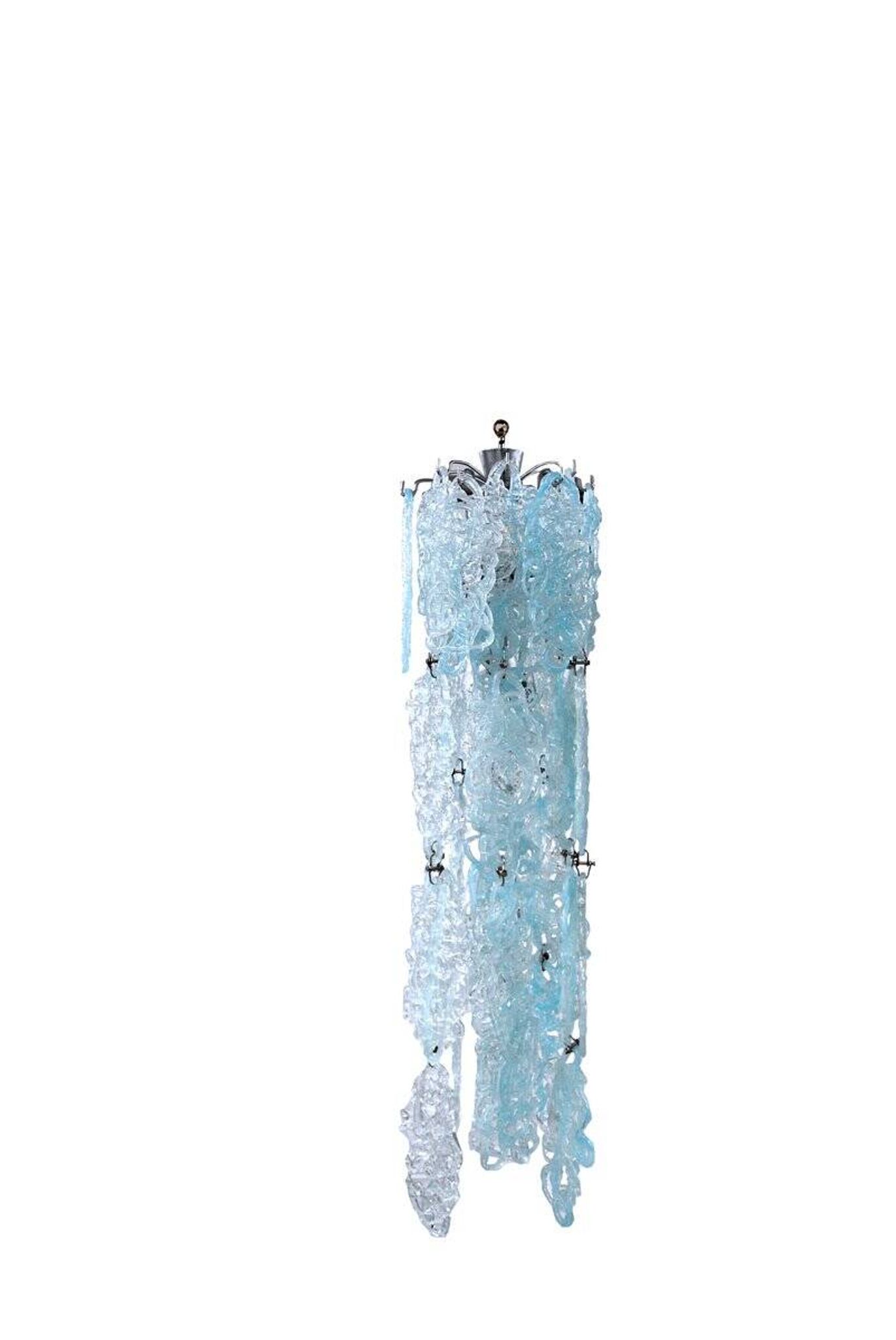 Mid-Century Spider Pendant Lamp in Vistosi Crystal, 1950s