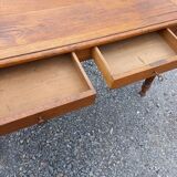 Old oak table or desk 2 drawers