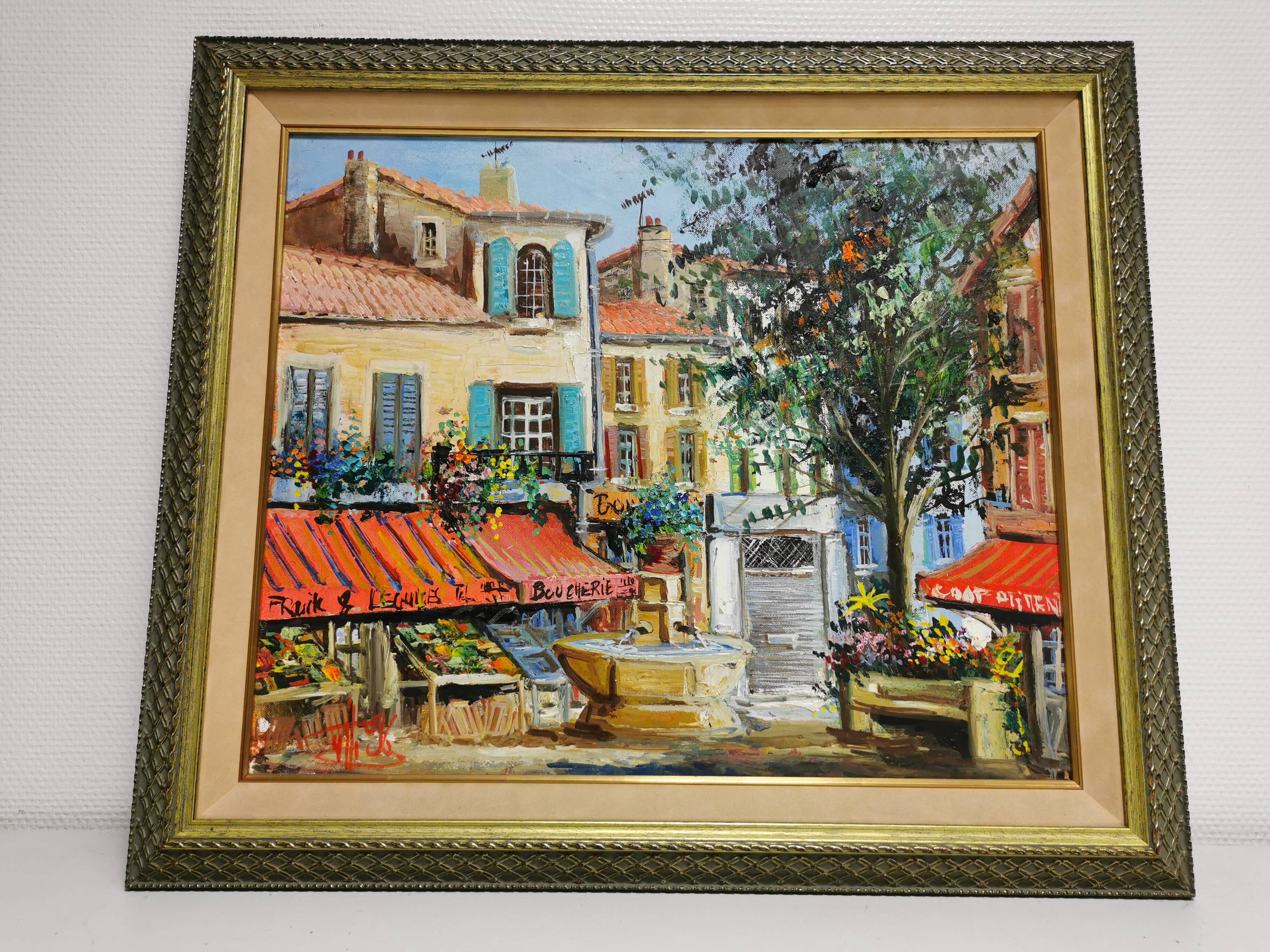 Painting / Oil on canvas signed. Aix en Provence