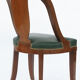 Green leather chair