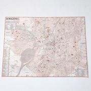 Angers vintage map 74x54cm