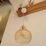 Vintage glass pendant light