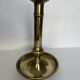 Large old brass candle holder