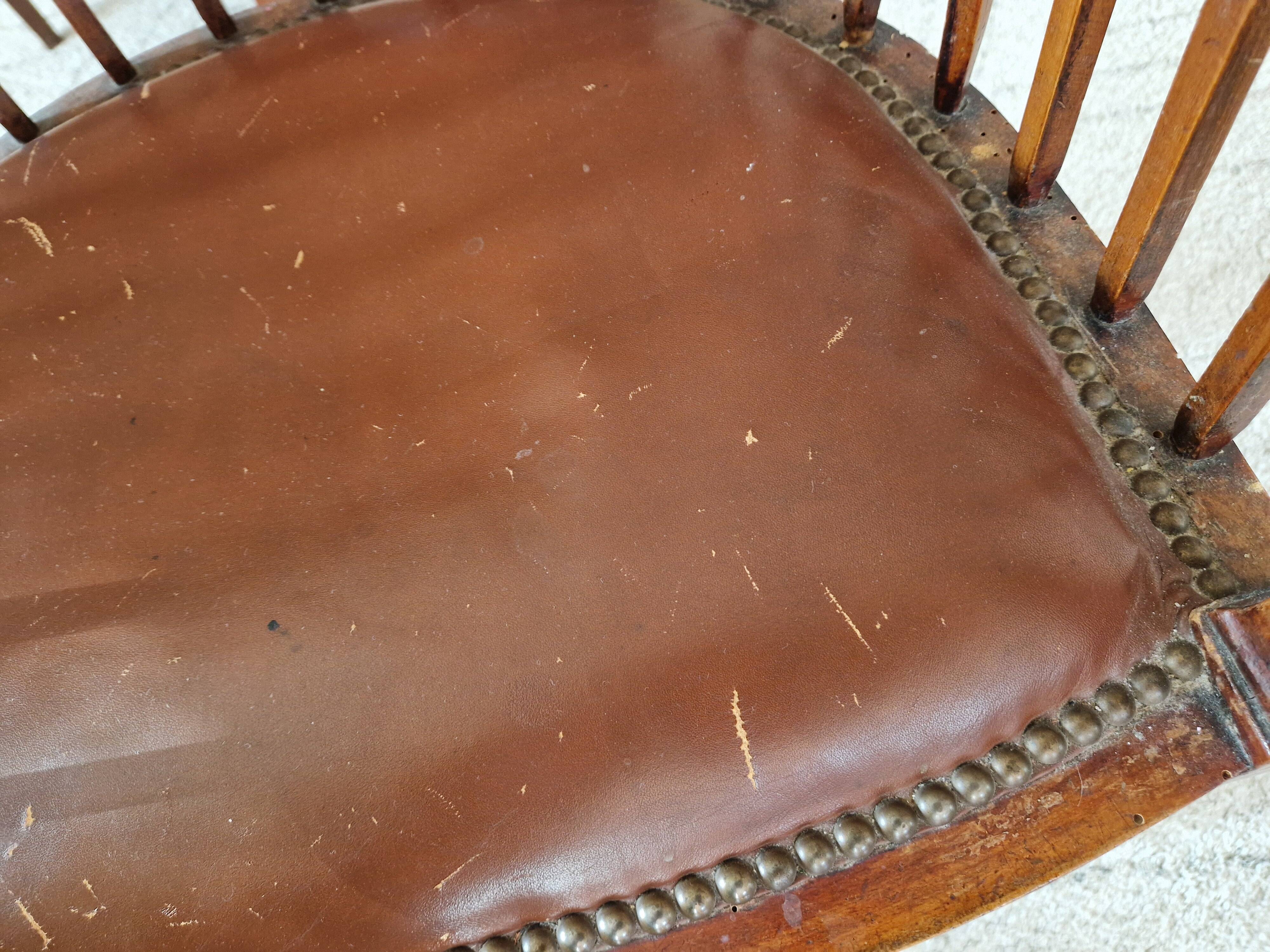 Small Art Deco bench and armchairs in beech, 1930s