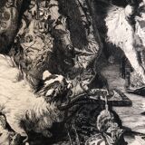 1 lot 6 prints revue l'art late 19th century: importun, desmoulins, cabaret, venice, chaumieres, menetrier