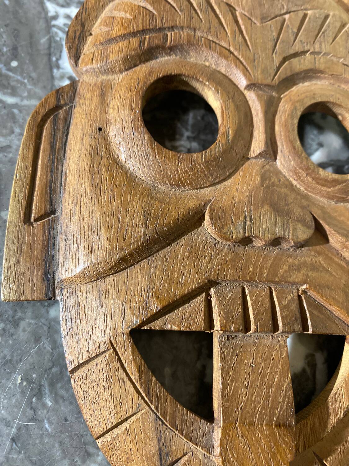 Handmade wooden mask